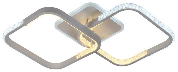 Lustră LED dimabilă aplicată LED/55W/230V 3000-6500K + telecomandă