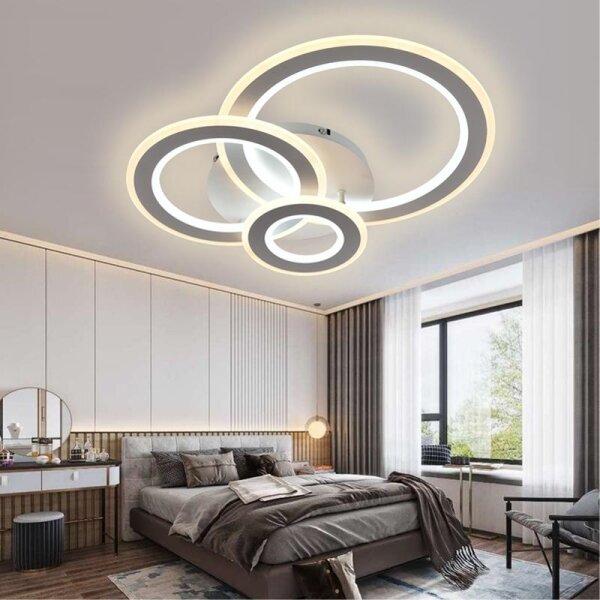 Lustră LED dimabilă aplicată LED/90W/230V 3000-6500K + telecomandă