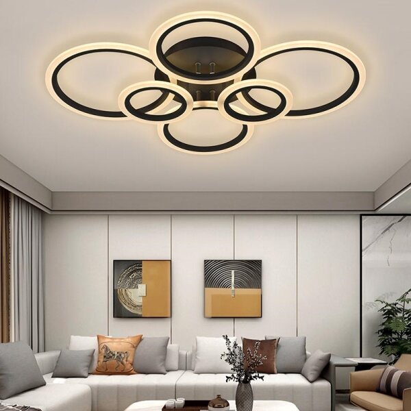 Lustră LED dimabilă aplicată LED/85W/230V 3000-6500K + telecomandă