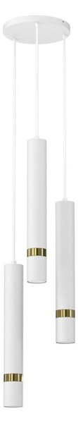 Lustră pe cablu JOKER 3xGU10/8W/230V albă/aurie