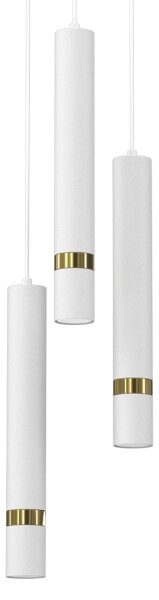 Lustră pe cablu JOKER 3xGU10/8W/230V albă/aurie