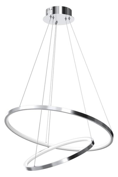 Lustră LED pe cablu ROTONDA LED/51W/230V crom mat