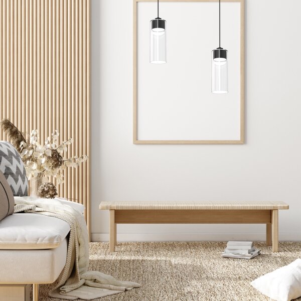 Lustră pe cablu CLARISSA 1xGX53/12W/230V neagră