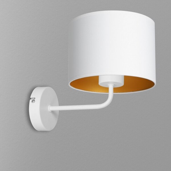 Lampă de perete ARDEN 1xE27/60W/230V alb/auriu