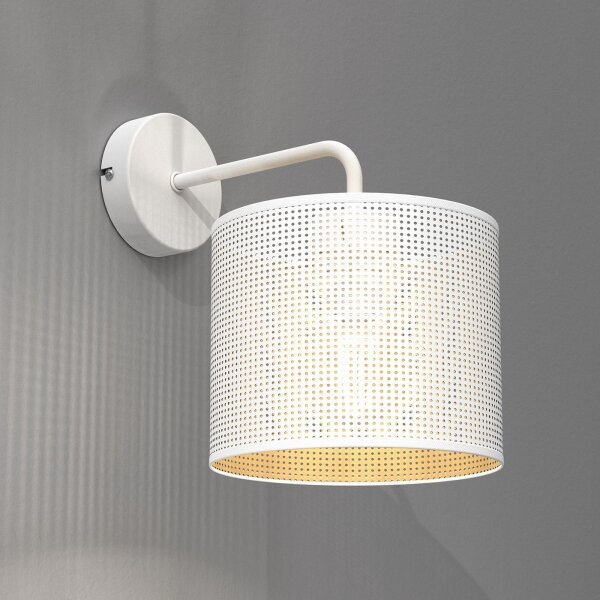 Lampă de perete LOFT SHADE 1xE27/60W/230V albă/aurie