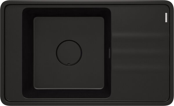 Chiuvetă Deante Momi din granit cu scurgător, 1 compartiment 820x500x229 mm, negru mat, ZKM_N11B
