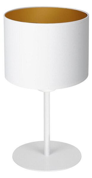 Lampă de masă ARDEN 1xE27/60W/230V d. 18 cm albă/aurie