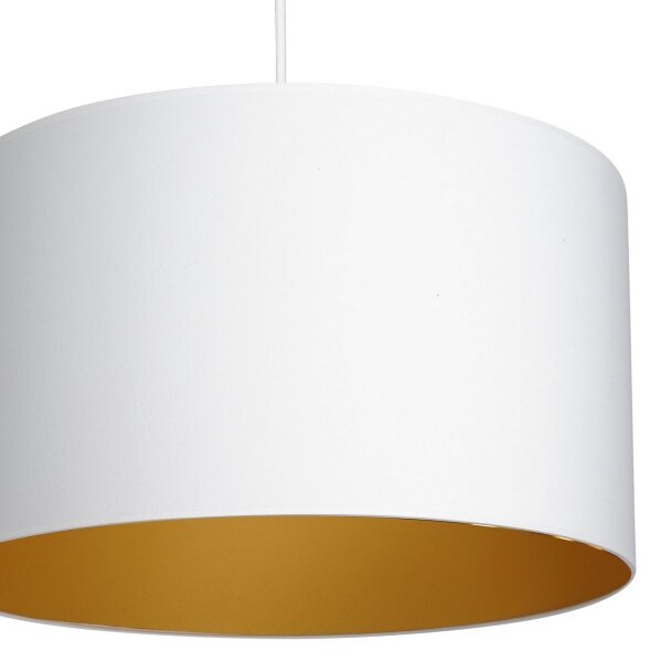 Lustră pe cablu ARDEN 1xE27/60W/230V d. 40 cm albă/aurie