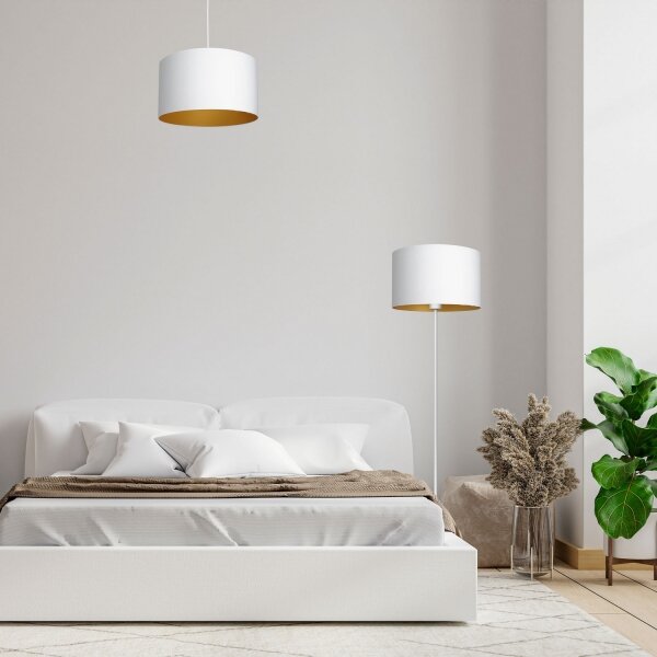 Lampadar ARDEN 1xE27/60W/230V alb/auriu