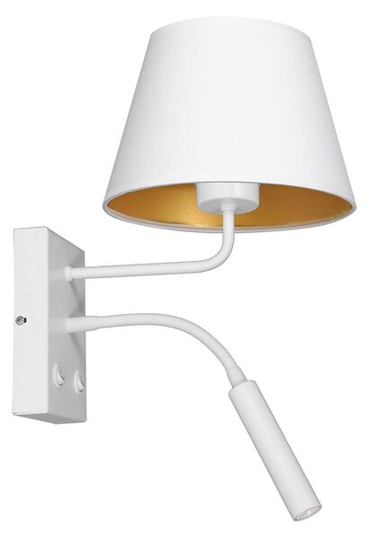 Lampă de perete ARDEN 1xE27/60W+1xG9/8W/230V alb/auriu