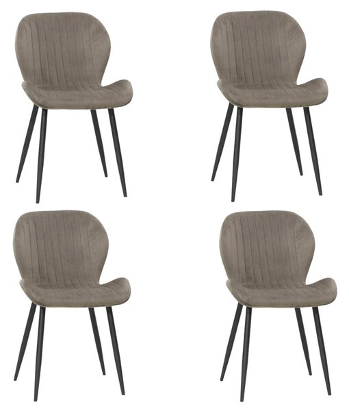 Set 6 Scaune Opal Capucino Închis