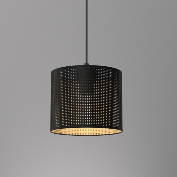 Lustră pe cablu LOFT SHADE 1xE27/60W/230V d. 18 cm neagră/aurie