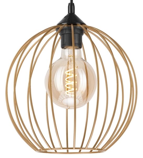Lustră pe cablu ZOYA 1xE27/60W/230V alamă