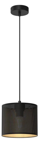 Lustră pe cablu LOFT SHADE 1xE27/60W/230V d. 18 cm neagră/aurie