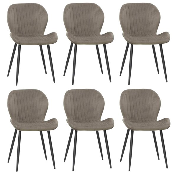 Set 6 Scaune Opal Capucino Închis