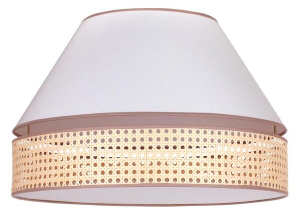 Duolla - Plafonieră AVIGNON 1xE27/15W/230V d. 50 cm albă/ratan