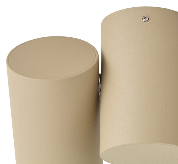 Spot de tavan modern cu 2 lumini, orientabil, Taupe - Michael
