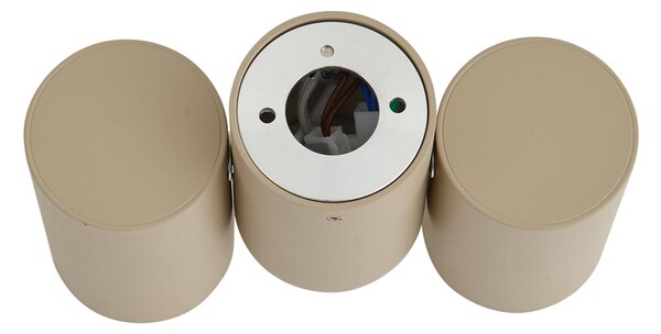 Spot de tavan modern cu 2 lumini, orientabil, Taupe - Michael
