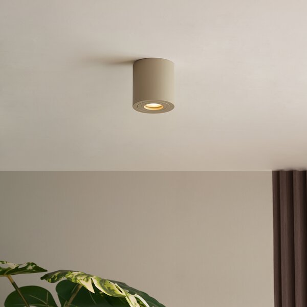 Spot de tavan modern Taupe GU10 50mm IP44 - Capa