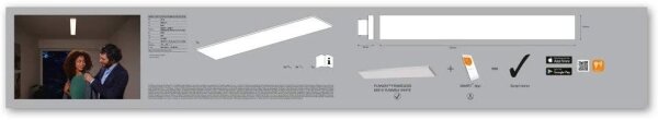 Ledvance - Lumină de plafon cu LED-uri Dimmer SMART + FRAMELESS LED/27W/230V Wi-Fi