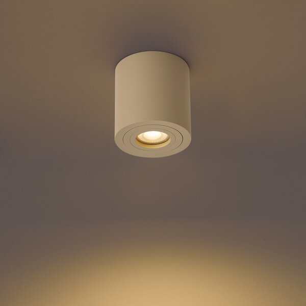 Spot de tavan modern Taupe GU10 50mm IP44 - Capa