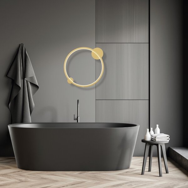 LED Aplica SATURNO LED/25W/230V pr. 50 cm IP44 auriu
