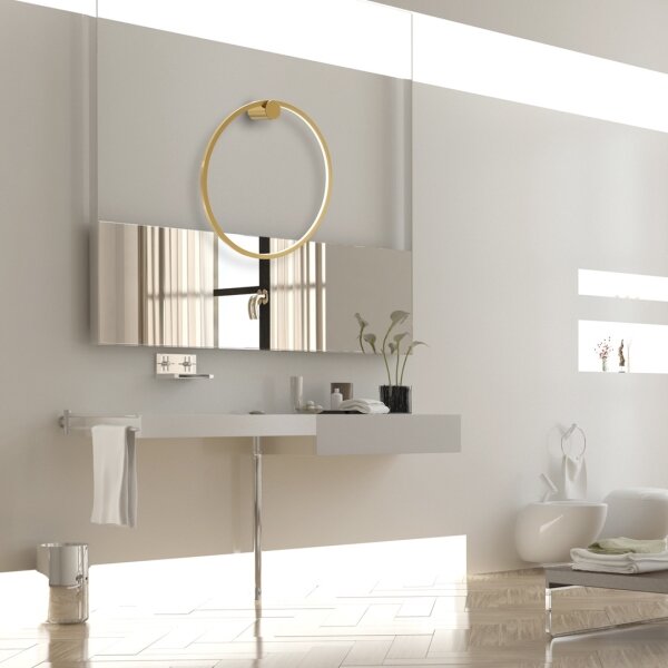 LED Aplica SATURNO LED/25W/230V pr. 50 cm IP44 auriu