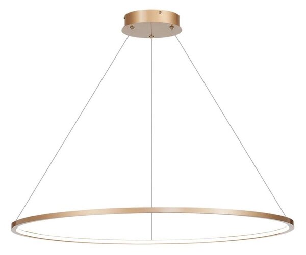 Lustr LED SATURNO 57W 230V, pr. 100 cm, IP44, auriu
