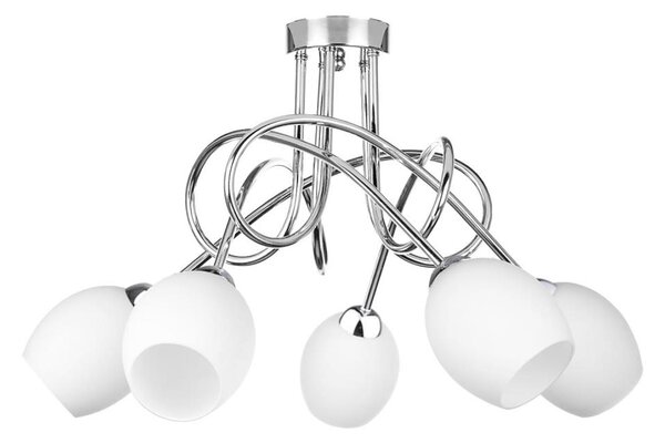 Lustră aplicată TWIST WHITE 5xE14/40W/230V