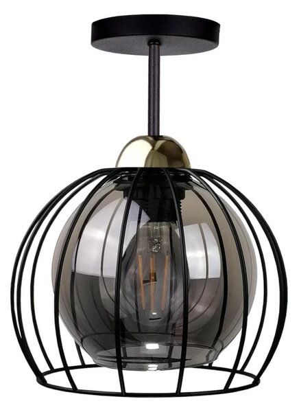 Lustră aplicată SOLO BLACK 1xE27/60W/230V neagră/aurie