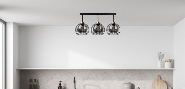 Aplică SOLO BLACK 2xE27/60W/230V neagră/aurie