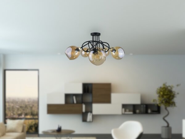 Lustră pe cablu VENUS GOLD 5xE27/60W/230V
