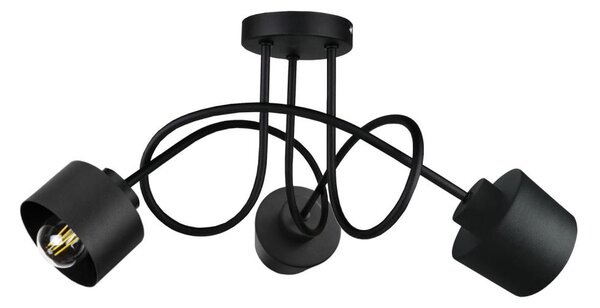 Lustră aplicată SIMPLY BLACK 3xE27/60W/230V