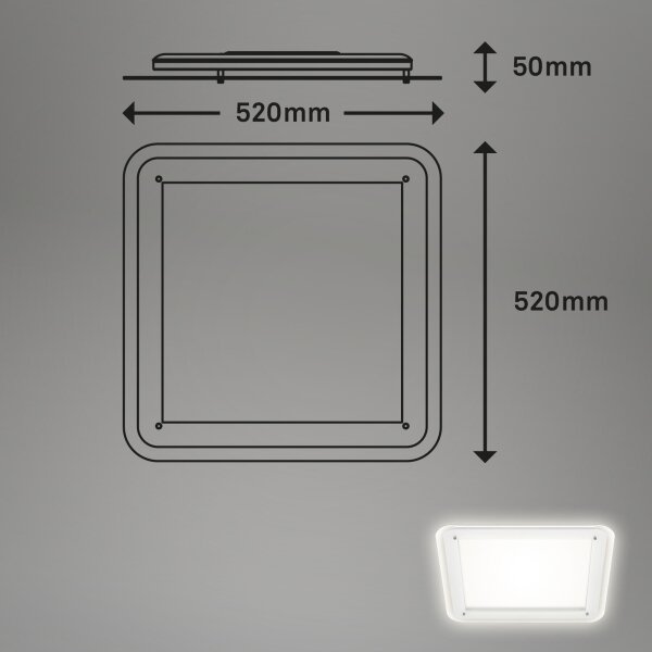 Plafonieră LED FREE LED/22W/230V Briloner 3397-016