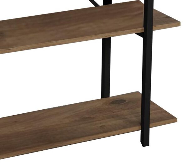 Biblioteca Reson, Antracit - Stejar, 120x34x180 cm