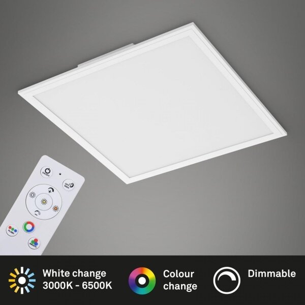 Panou LED RGB aplicat dimabil Briloner 7152-016 COLOUR LED/24W/230V 3000-6500K + telecomandă