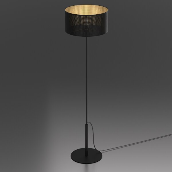 Lampadar LOFT SHADE 1xE27/60W/230V negru/auriu