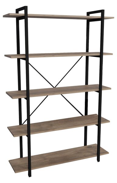 Biblioteca Reson, Antracit - Stejar, 120x34x180 cm