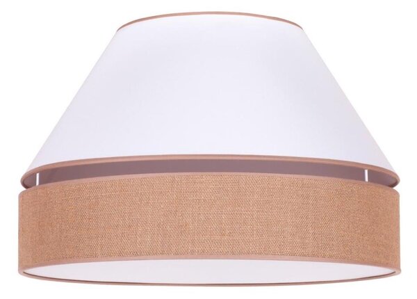 Duolla - Plafonieră AVIGNON 1xE27/15W/230V d. 50 cm albă/maro