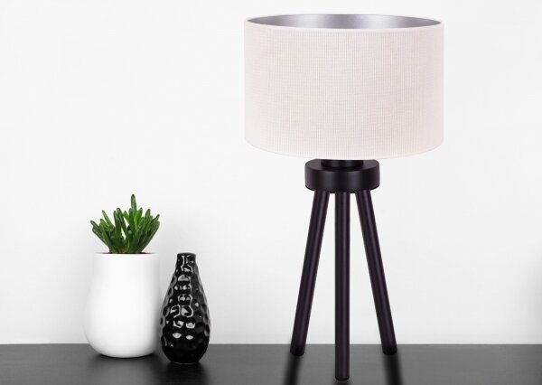 Lampă de masă Duolla LYON 1xE27/15W/230V d. 30 cm crem