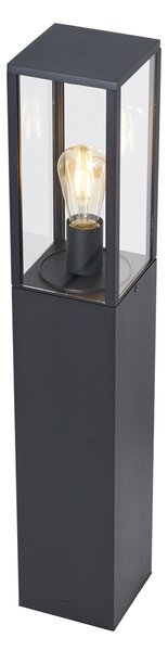 Lampă modernă de exterior neagră 80cm cu priză IP44 - Charlois