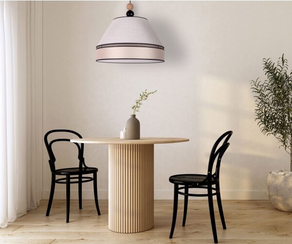 Duolla - Lustră pe cablu AVIGNON 1xE27/15W/230V d. 50 cm bej