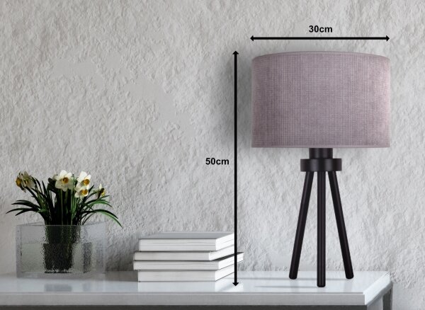 Lampă de masă Duolla LYON 1xE27/15W/230V d. 30 cm gri