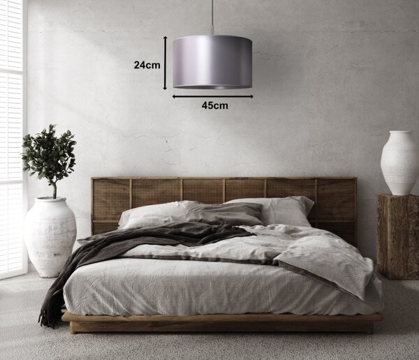 Duolla - Lustră pe cablu CANNES 1xE27/15W/230V d. 45 cm argintie