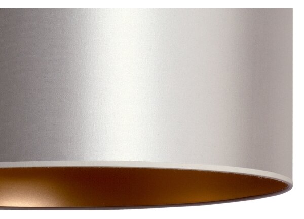 Duolla - Lustră pe cablu CANNES 1xE27/15W/230V d. 50 cm argintie/cupru