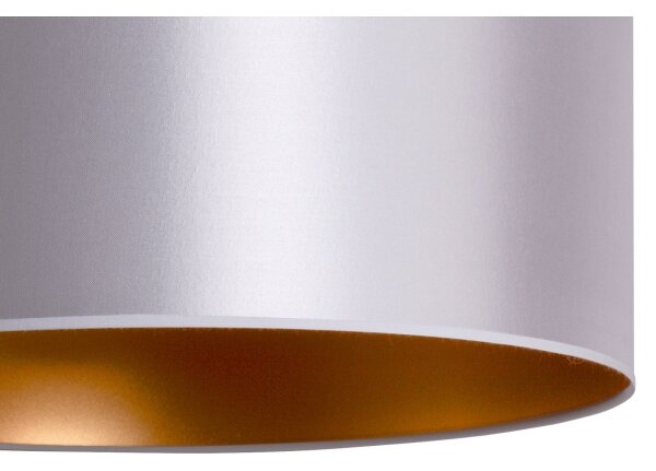 Duolla - Lustră pe cablu CANNES 1xE27/15W/230V d. 50 cm argintie/cupru