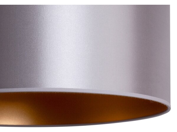 Duolla - Lustră pe cablu CANNES 1xE27/15W/230V d. 50 cm argintie/cupru
