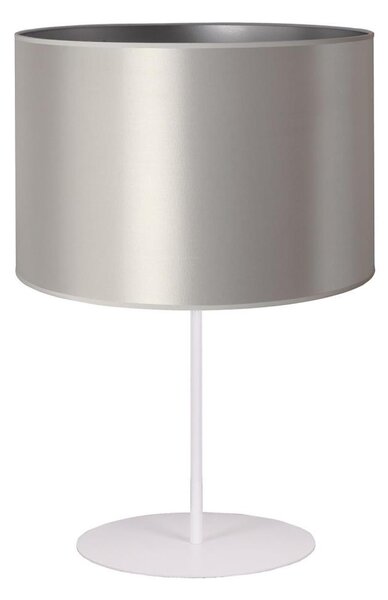 Lampă de masă Duolla CANNES 1xE14/15W/230V d. 20 cm argintiu/alb
