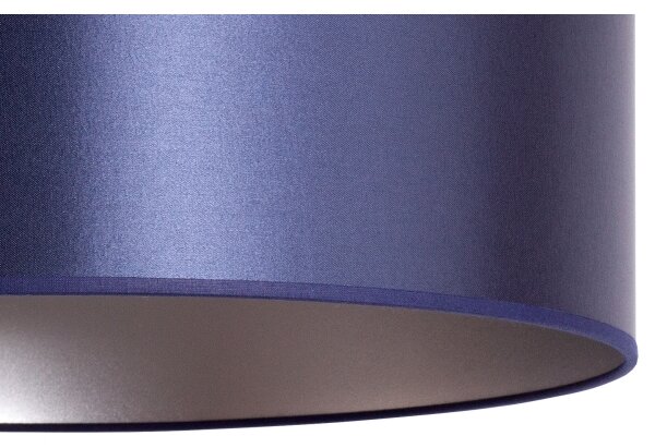 Duolla - Lustră pe cablu CANNES 1xE27/15W/230V d. 50 cm albastră/argintie