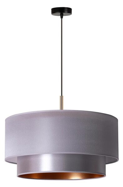 Duolla - Lustră pe cablu NANTES 1xE27/15W/230V d. 45 cm argintie/cupru